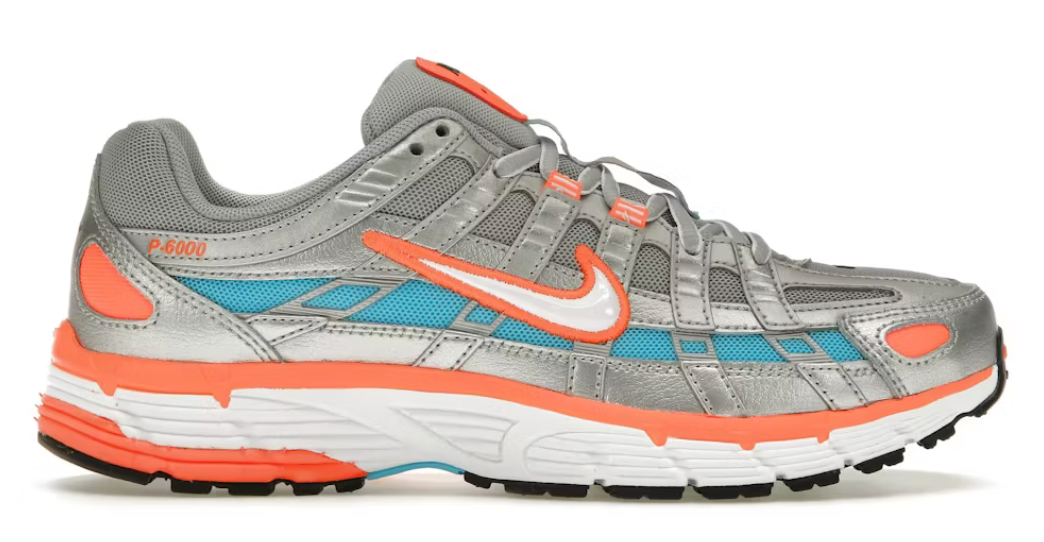 Nike P-6000 Metallic Silver Crimson Blue Fury