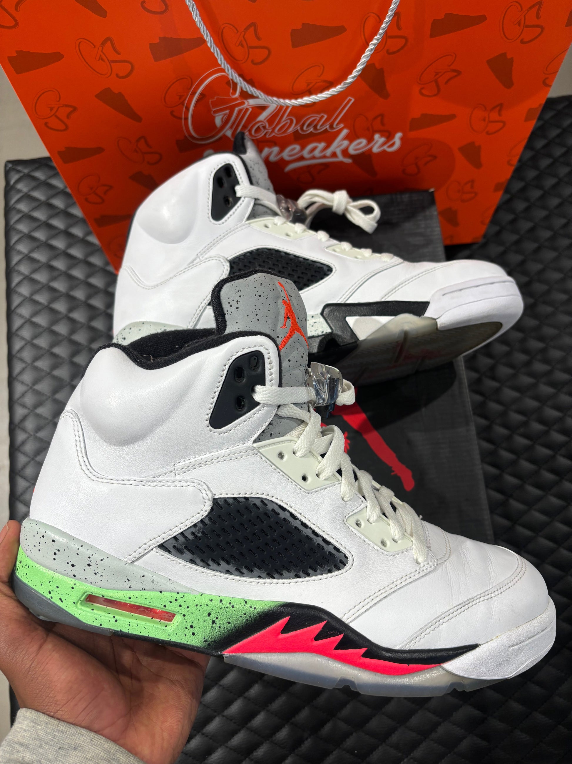 Jordan 5 Retro Poison Green OCCASION 44