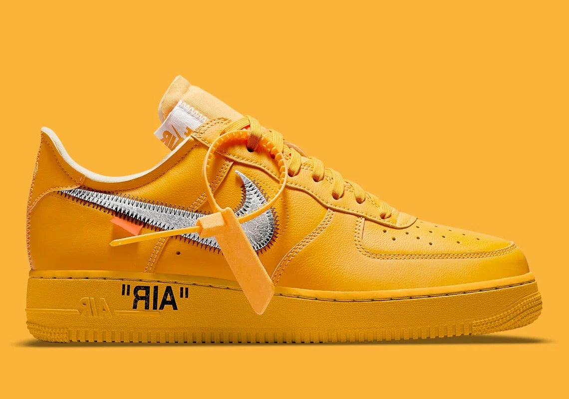 Nike Air Force 1 Low OFF-WHITE University Gold Metallic Silver