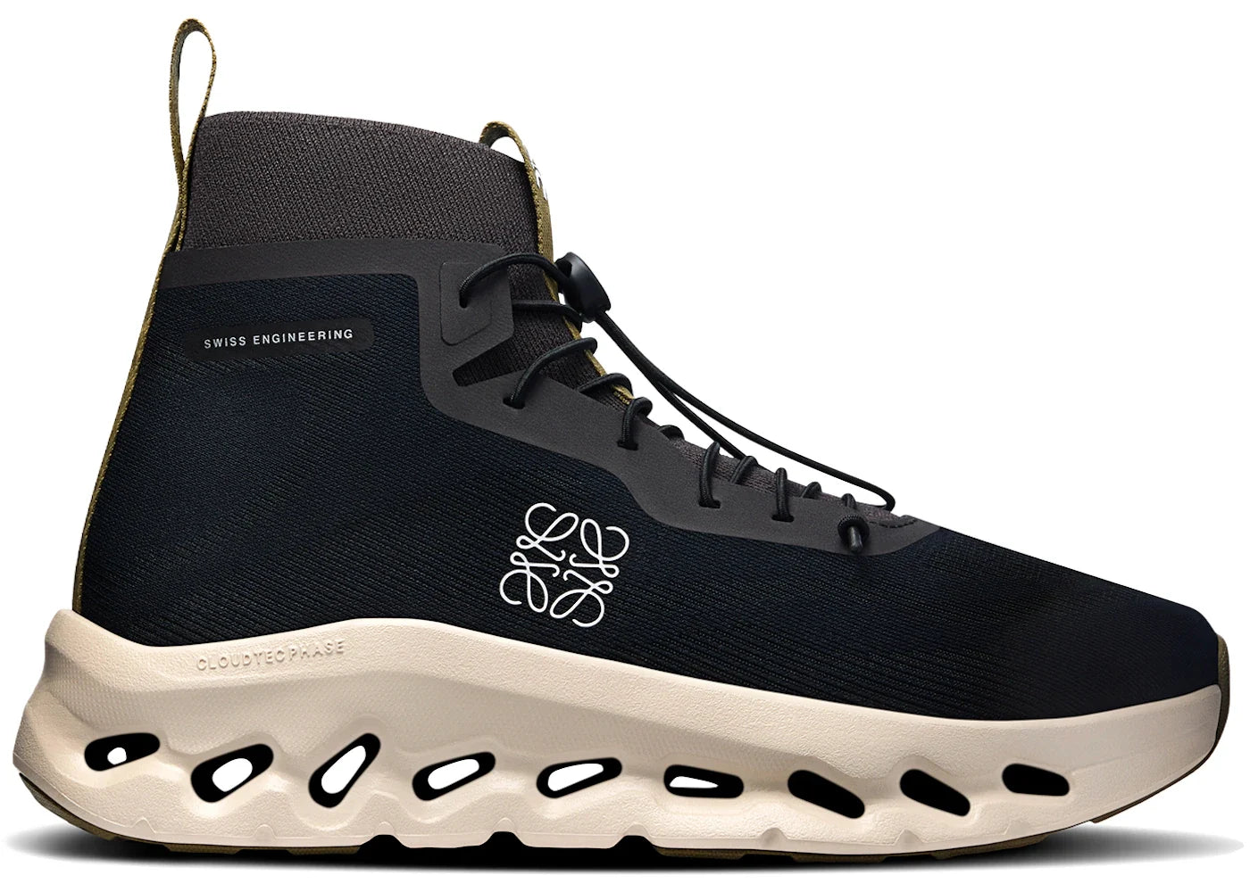 On Running Cloudtilt Hi LOEWE Black Oatmeal Olive