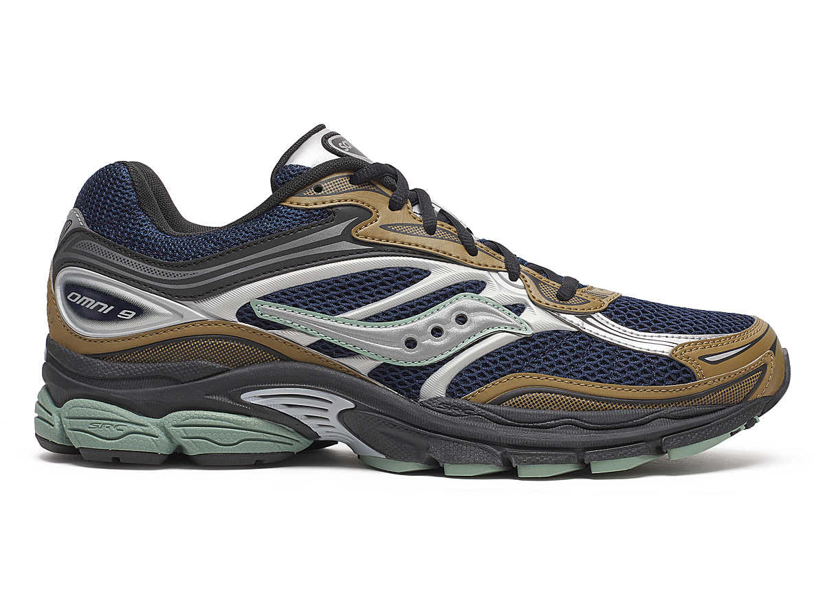 Saucony ProGrid Omni 9 Tomorrow, Meet Yesterday Pack Brown Navy