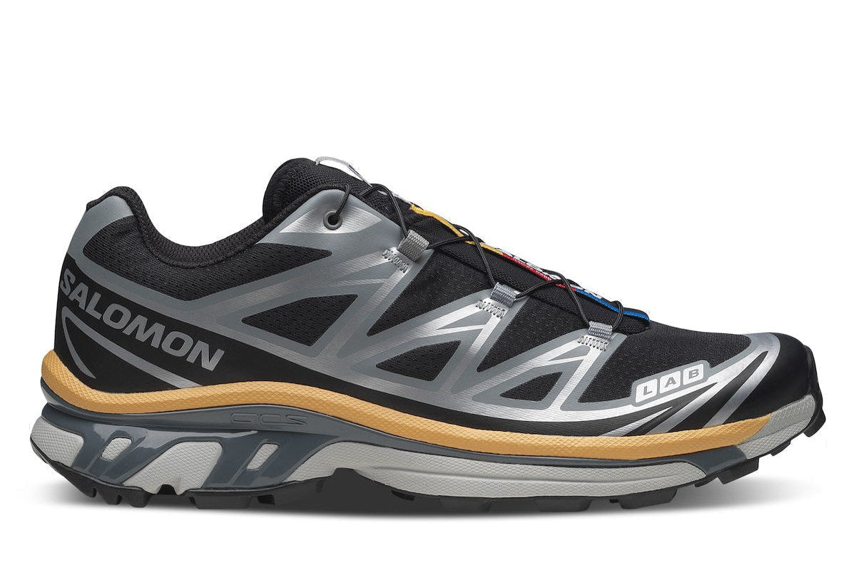 Salomon XT6 Black Silver Warm Apricot