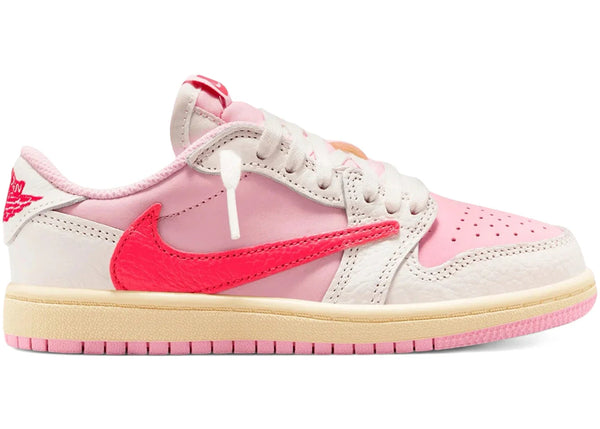 Air Jordan 1 Retro Low OG SP Travis Scott Sail Tropical Pink (PS)