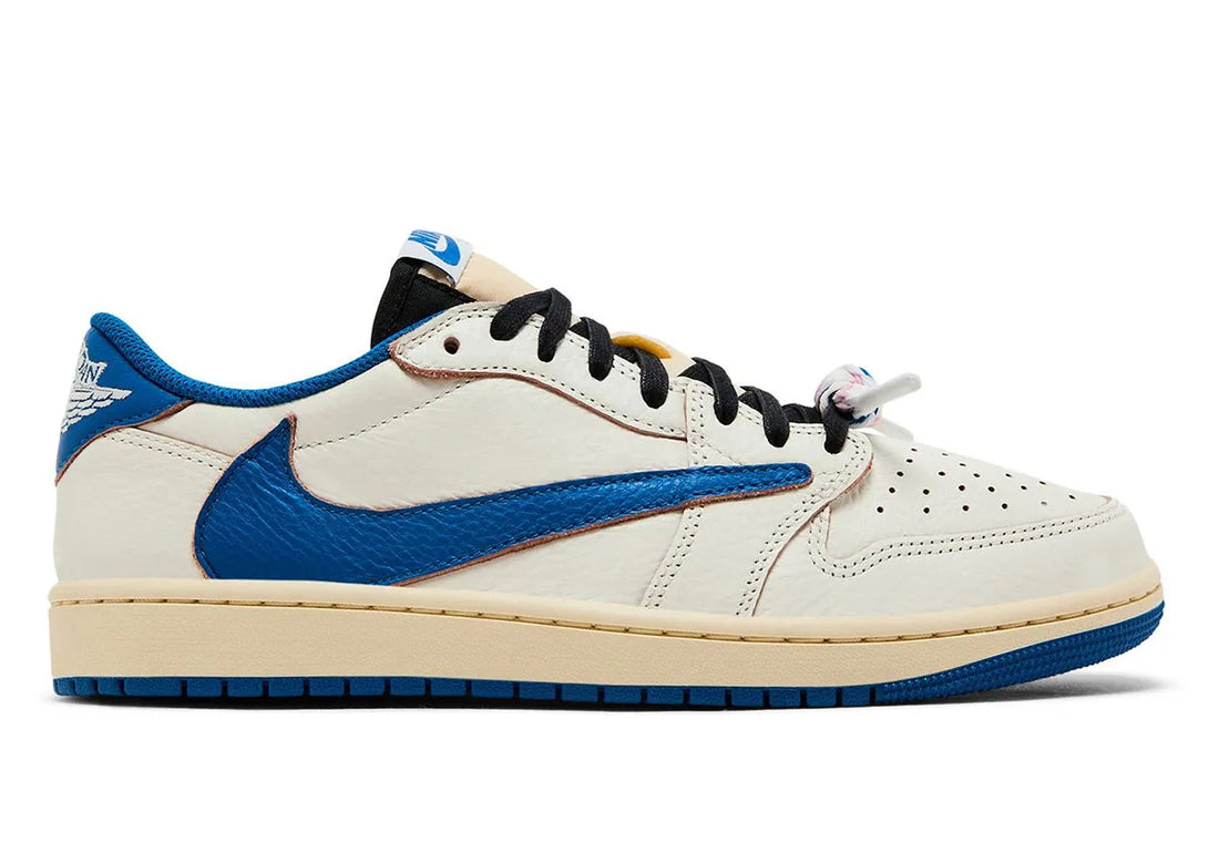 Jordan 1 Retro Low OG SP Fragment x Travis Scott Sail Military Blue