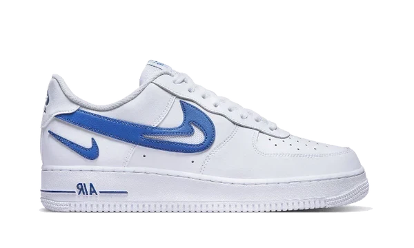 Nike Air Force 1 Low '07 FM Cut Out Swoosh White Game Royal