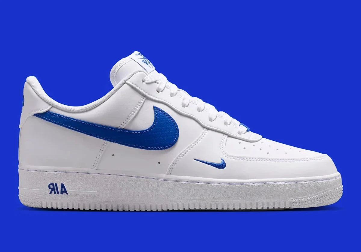 Nike Air Force 1 Low '07 Carbon Fiber Swoosh White Game Royal