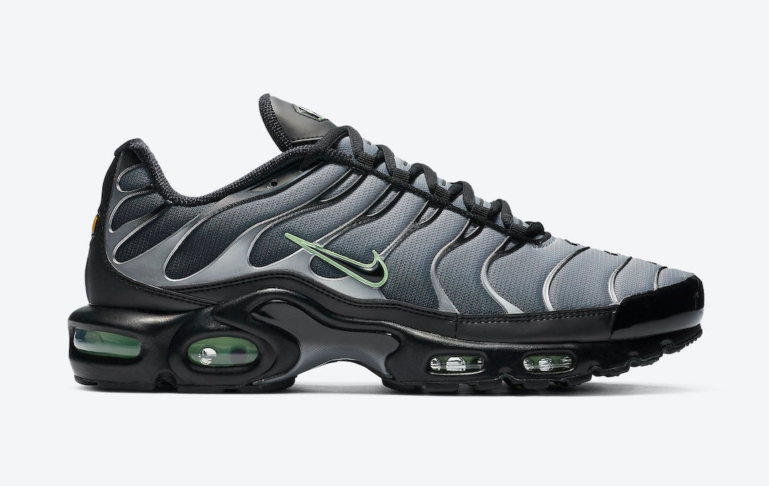 Nike Air Max Plus Black Particle Grey Vapour Green