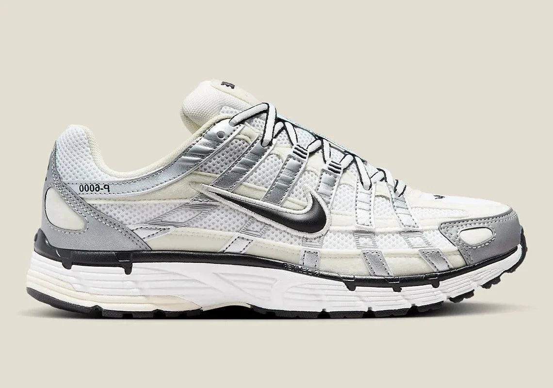 Nike P-6000 Coconut Milk Metallic Silver