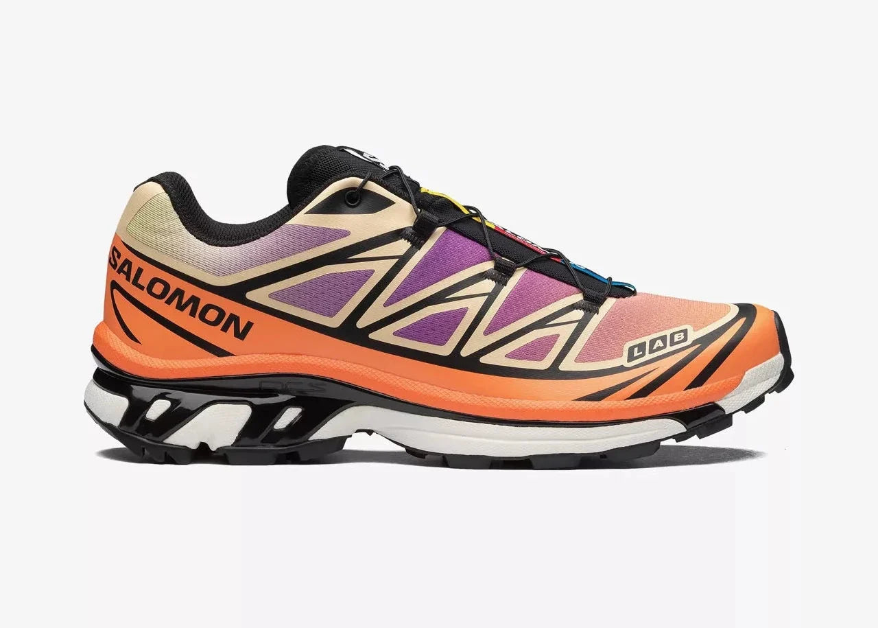 Salomon XT-6 Black Almond Dragon Fire