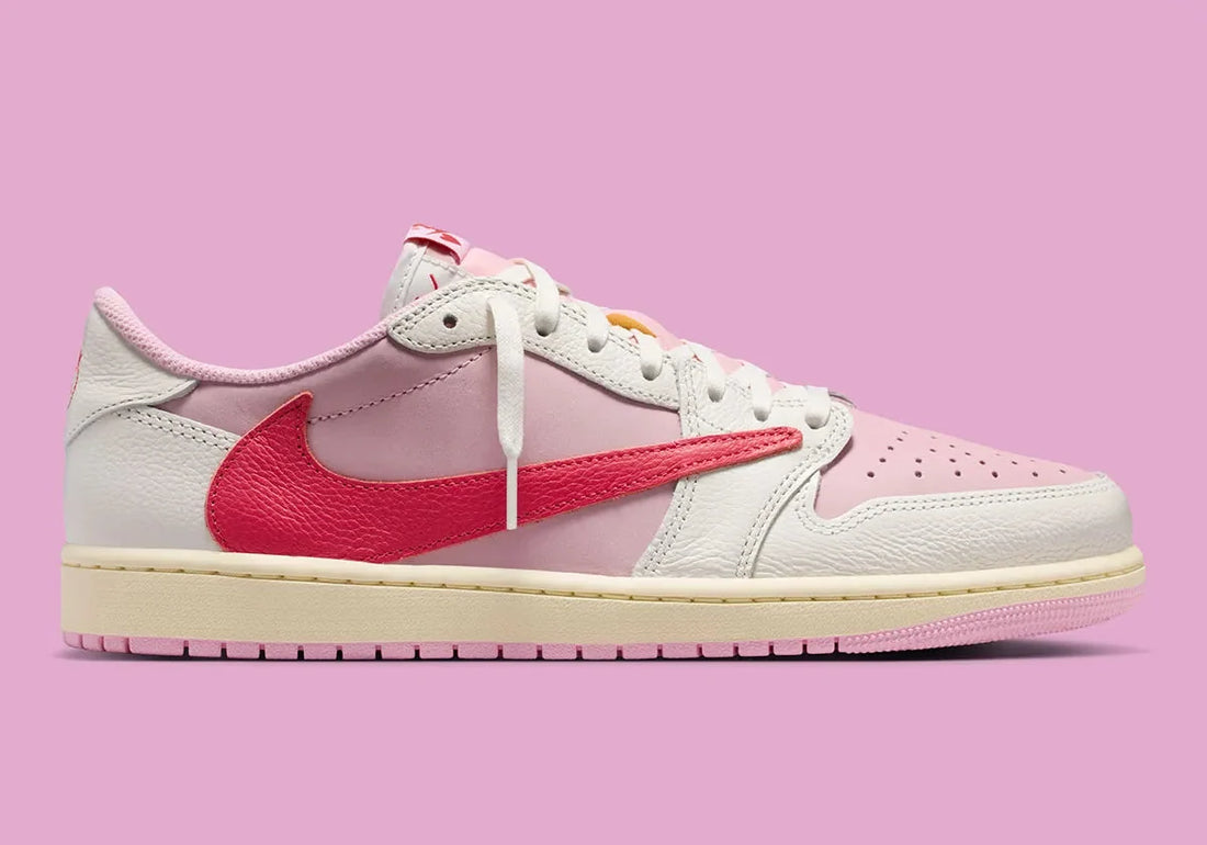 Air Jordan 1 Retro Low OG SP Travis Scott Sail Tropical Pink