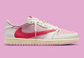 Air Jordan 1 Retro Low OG SP Travis Scott Sail Tropical Pink