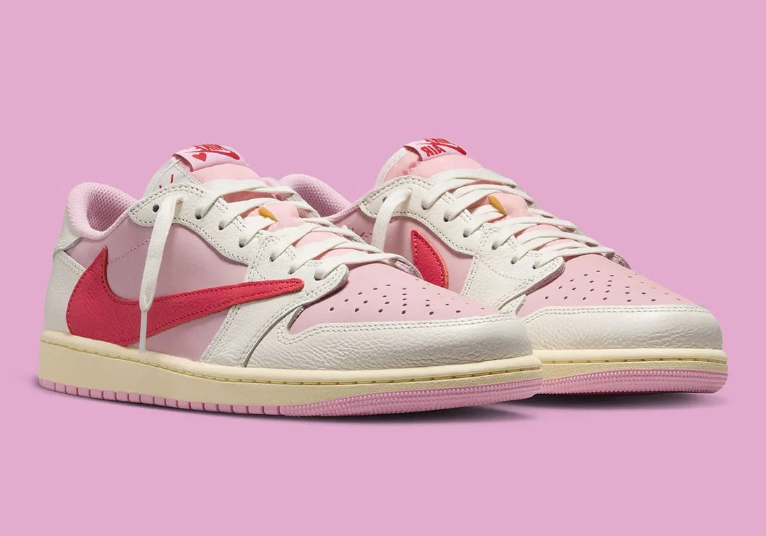 Air Jordan 1 Retro Low OG SP Travis Scott Sail Tropical Pink